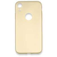 Newface iPhone XR Kılıf First Silikon - Gold