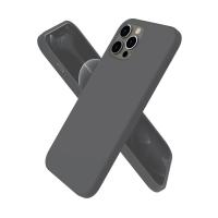 Newface iPhone 12 Pro Max Kılıf First Silikon - Gri