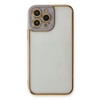 Newface iPhone 13 Pro Max Kılıf Liva Lens Silikon - Lila