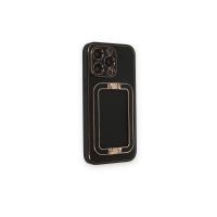 Newface iPhone 14 Pro Max Kılıf Coco Elit Kapak - Siyah