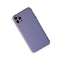 Newface iPhone 11 Pro Kılıf Coco Deri Silikon Kapak - Açık Lila