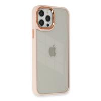 Newface iPhone 12 Pro Max Kılıf Dora Kapak - Pudra