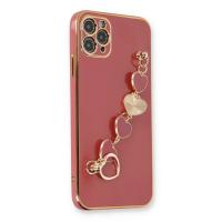 Newface iPhone 11 Pro Max Kılıf Esila Silikon - Kırmızı