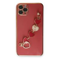 Newface iPhone 11 Pro Max Kılıf Esila Silikon - Kırmızı