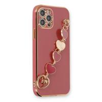 Newface iPhone 12 Pro Kılıf Esila Silikon - Kırmızı