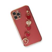 Newface iPhone 12 Pro Kılıf Esila Silikon - Kırmızı