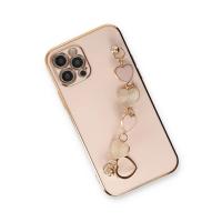 Newface iPhone 12 Pro Max Kılıf Esila Silikon - Pudra