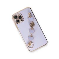 Newface iPhone 12 Pro Max Kılıf Esila Silikon - Lila