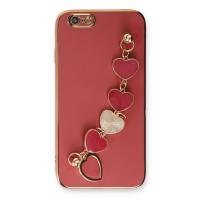 Newface iPhone 6 Kılıf Esila Silikon - Kırmızı