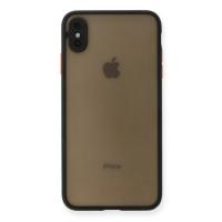 Newface iPhone XS Max Kılıf Montreal Silikon Kapak - Siyah