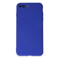 Newface iPhone 7 Plus Kılıf First Silikon - Koyu Mavi