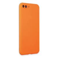 Newface iPhone 7 Plus Kılıf First Silikon - Parlak Turuncu