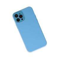 Newface iPhone 12 Pro Kılıf Lansman Glass Kapak - Mavi