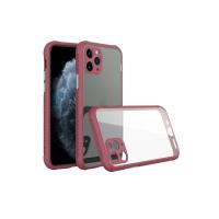 Newface iPhone 11 Pro Kılıf Miami Şeffaf Silikon - Fuşya