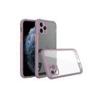 Newface iPhone 11 Pro Kılıf Miami Şeffaf Silikon - Açık Mor