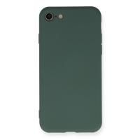 Newface iPhone 7 Kılıf Nano içi Kadife Silikon - Koyu Yeşil
