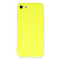 Newface iPhone 7 Kılıf Nano içi Kadife Silikon - Sarı