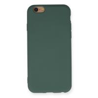 Newface iPhone 6 Kılıf Nano içi Kadife Silikon - Koyu Yeşil