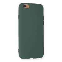 Newface iPhone 6 Kılıf Nano içi Kadife Silikon - Koyu Yeşil