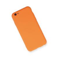 Newface iPhone 6 Kılıf Nano içi Kadife Silikon - Turuncu