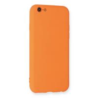 Newface iPhone 6 Kılıf Nano içi Kadife Silikon - Turuncu