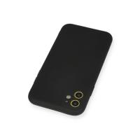 Newface iPhone 11 Kılıf Nano içi Kadife Silikon - Siyah