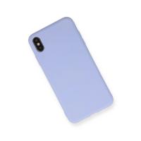 Newface iPhone X Kılıf Nano içi Kadife Silikon - Lila