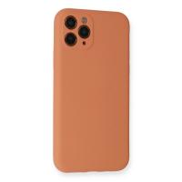 Newface iPhone 11 Pro Kılıf Nano içi Kadife Silikon - Mat Turuncu