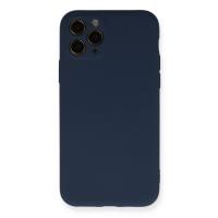Newface iPhone 11 Pro Kılıf Nano içi Kadife Silikon - Lacivert