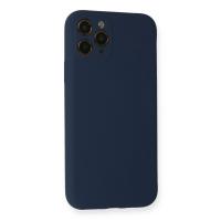 Newface iPhone 11 Pro Kılıf Nano içi Kadife Silikon - Lacivert