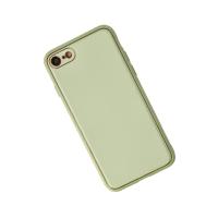 Newface iPhone 7 Kılıf Coco Deri Silikon Kapak - Açık Yeşil