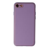 Newface iPhone 7 Kılıf Coco Deri Silikon Kapak - Lila