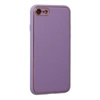 Newface iPhone 7 Kılıf Coco Deri Silikon Kapak - Lila