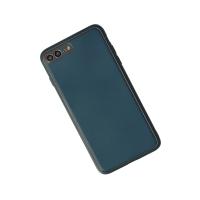 Newface iPhone 7 Plus Kılıf Coco Deri Silikon Kapak - Mavi