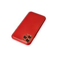 Newface iPhone 11 Pro Kılıf Coco Deri Silikon Kapak - Kırmızı