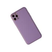 Newface iPhone 11 Pro Max Kılıf Coco Deri Silikon Kapak - Lila