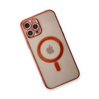 Newface iPhone 12 Pro Kılıf Magneticsafe Lazer Silikon - Kırmızı