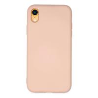 Newface iPhone XR Kılıf Nano içi Kadife Silikon - Pudra