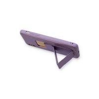 Newface iPhone X Kılıf Coco Deri Standlı Kapak - Koyu Lila