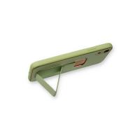 Newface iPhone XR Kılıf Coco Deri Standlı Kapak - Su Yeşili