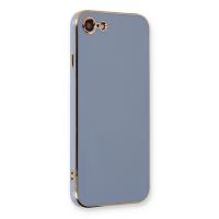 Newface iPhone 7 Kılıf Volet Silikon - Mavi