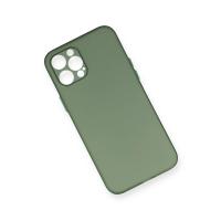 Newface iPhone 12 Pro Max Kılıf PP Ultra İnce Kapak - Yeşil