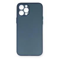 Newface iPhone 12 Pro Max Kılıf PP Ultra İnce Kapak - Mavi