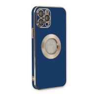 Newface iPhone 12 Pro Max Kılıf Store Silikon - Mavi