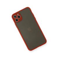 Newface iPhone 11 Pro Max Kılıf Montreal Silikon Kapak - Kırmızı