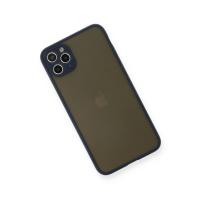 Newface iPhone 11 Pro Max Kılıf Montreal Silikon Kapak - Lacivert