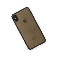 Newface iPhone X Kılıf Montreal Silikon Kapak - Siyah