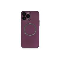 Newface iPhone 13 Pro Kılıf Jack Magneticsafe Lens Silikon - Mürdüm