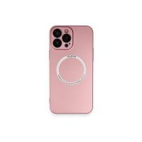 Newface iPhone 13 Pro Max Kılıf Jack Magneticsafe Lens Silikon - Rose Gold