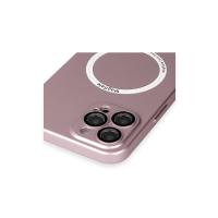 Newface iPhone 12 Pro Max Kılıf Jack Magneticsafe Lens Silikon - Rose Gold